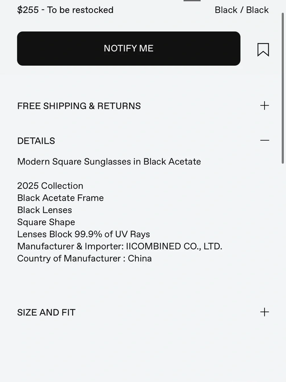 GENTLE MONSTER NUMER SUNGLASSES